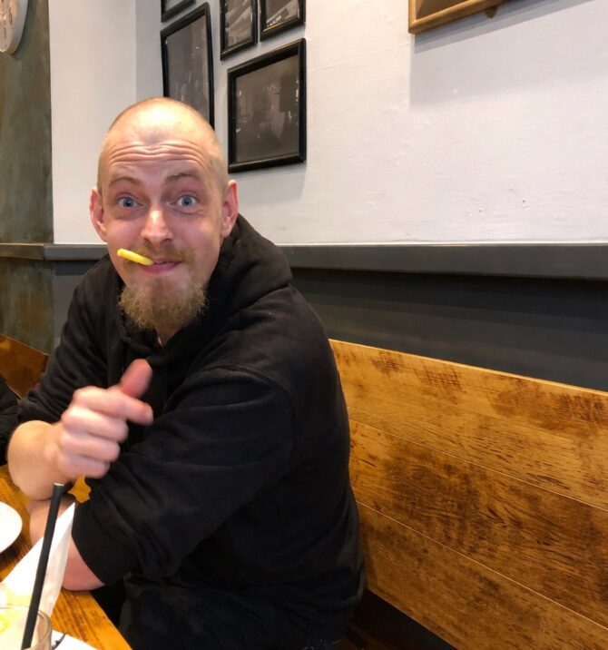 David with Ben removed at Bruv's